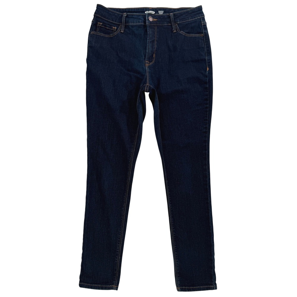 Old Navy Rockstar Super Skinny High Rise Jeans Dark Wash Blue Womens 10
